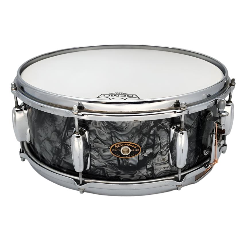 Used Slingerland 1962 Holiday Snare Drum 14x5.5 Black Diamond Pearl - Good - Drum Center Of Portsmouth