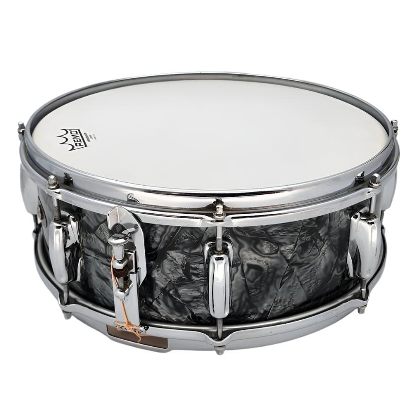Used Slingerland 1962 Holiday Snare Drum 14x5.5 Black Diamond Pearl - Good - Drum Center Of Portsmouth
