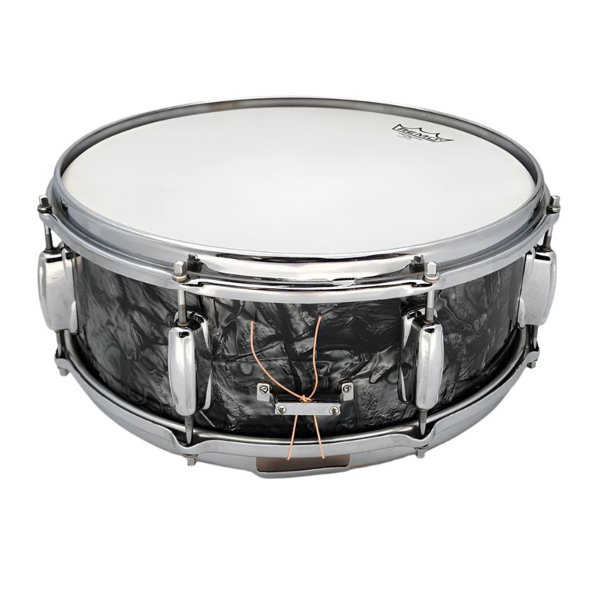 Used Slingerland 1962 Holiday Snare Drum 14x5.5 Black Diamond Pearl - Good - Drum Center Of Portsmouth