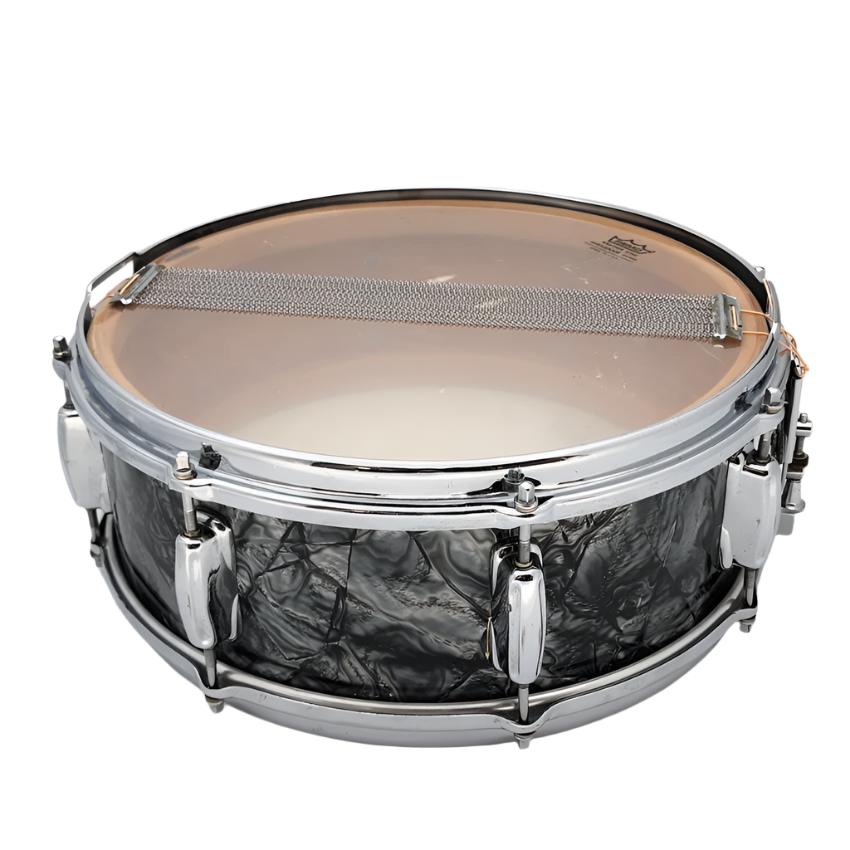Used Slingerland 1962 Holiday Snare Drum 14x5.5 Black Diamond Pearl - Good - Drum Center Of Portsmouth