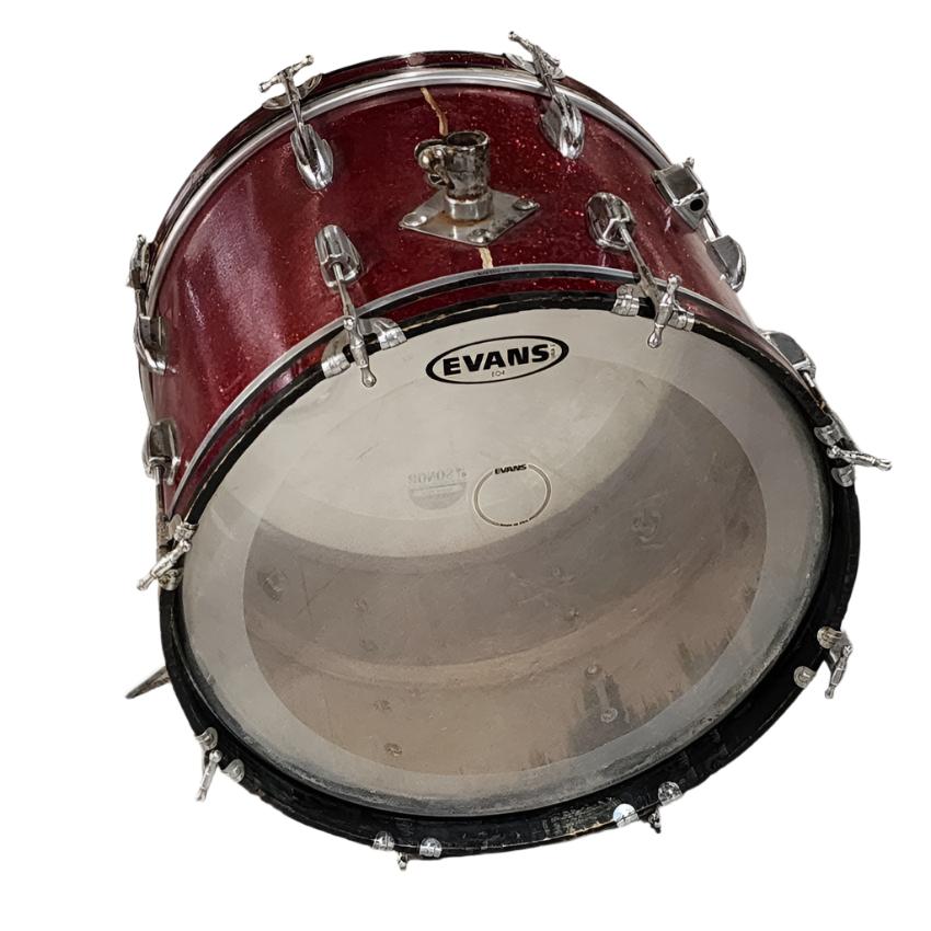 Used Misc Vintage Bass Drum 20x14 Red Sparkle - Fair - Drum Center Of Portsmouth