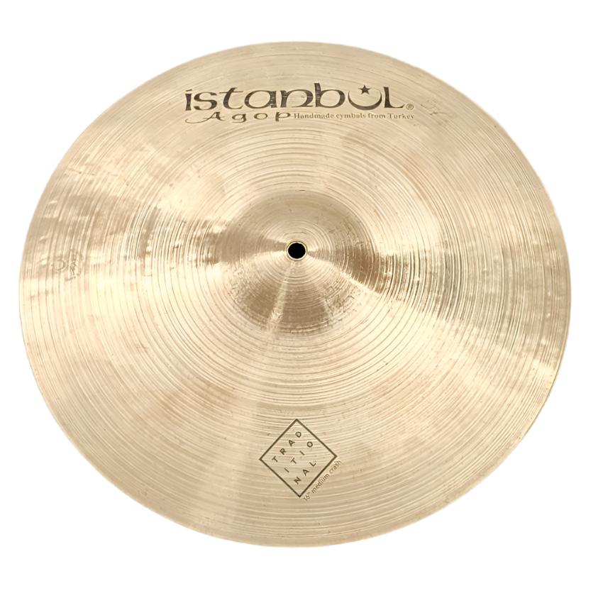 Used Istanbul Agop Traditional Medium Crash Cymbal 16" - Good - Drum Center Of Portsmouth