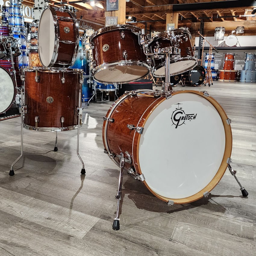 Used Gretsch Catalina Maple 5pc Groove Drum Set Walnut Glaze - Very Good - Drum Center Of Portsmouth