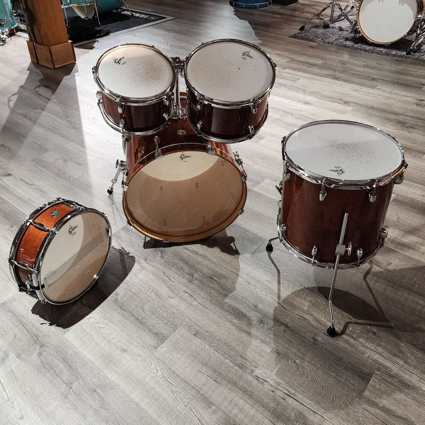 Used Gretsch Catalina Maple 5pc Groove Drum Set Walnut Glaze - Very Good - Drum Center Of Portsmouth