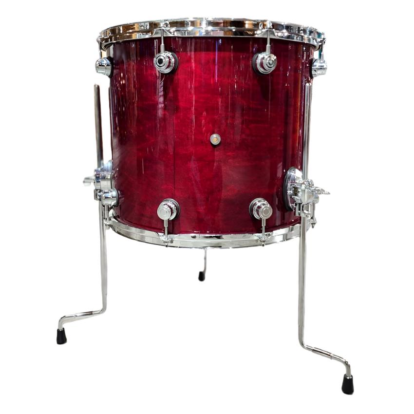 Used DW Performance Floor Tom 16x14 Cherry Stain - Good - Drum Center Of Portsmouth
