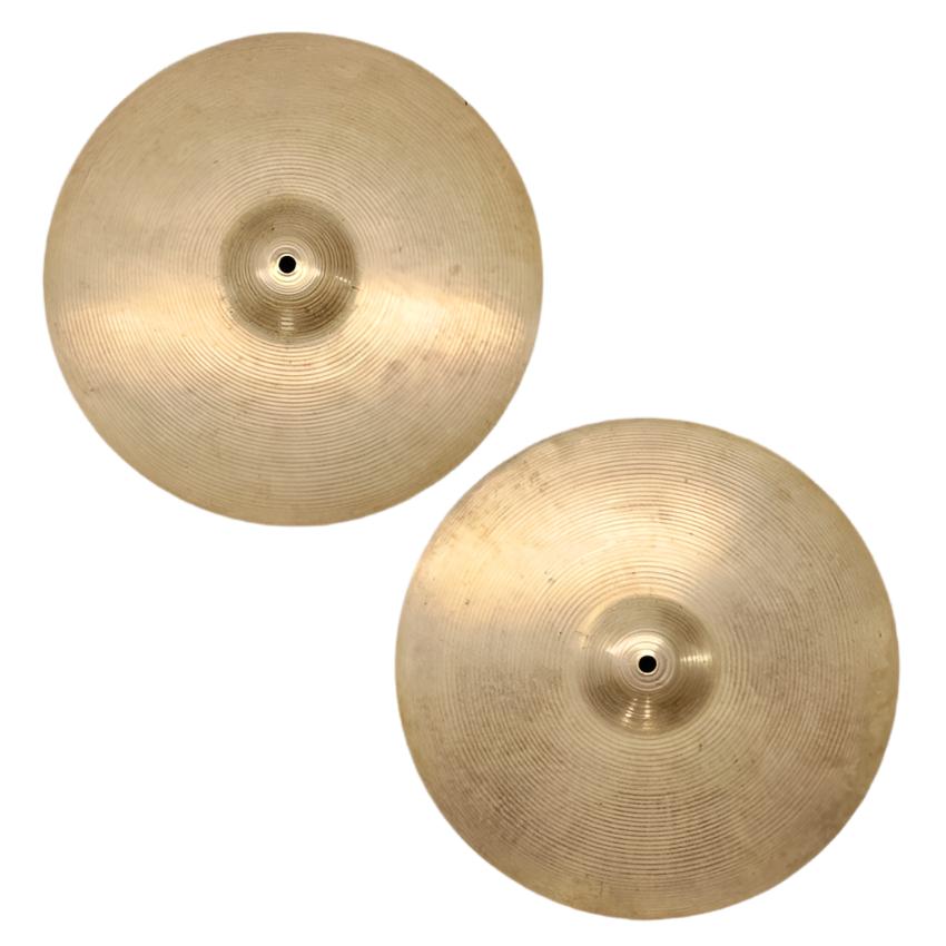 Used Paiste Formula 602 Pre-Serial Hi Hat Cymbals 14" 821/891 grams - Very Good - Drum Center Of Portsmouth