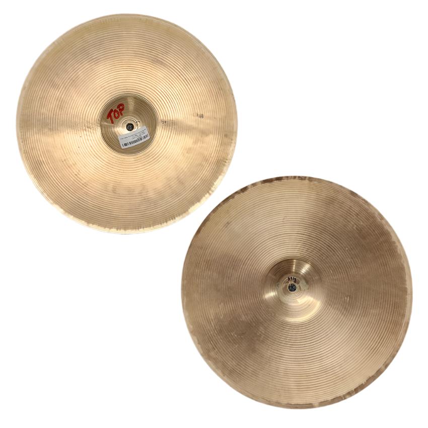 Used Paiste Formula 602 Pre-Serial Hi Hat Cymbals 14" 821/891 grams - Very Good - Drum Center Of Portsmouth