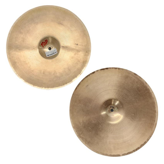 Used Paiste Formula 602 Pre-Serial Hi Hat Cymbals 14" 821/891 grams - Very Good - Drum Center Of Portsmouth