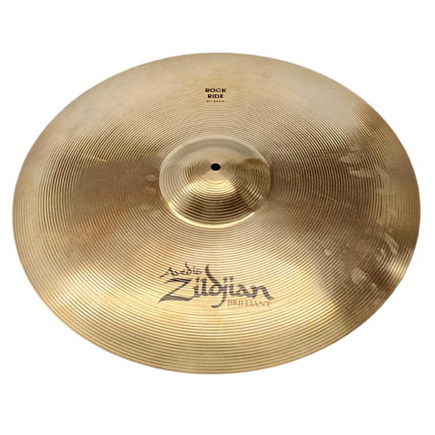 Used Zildjian A Rock Ride Cymbal 21" Brilliant - Very Good - Drum Center Of Portsmouth
