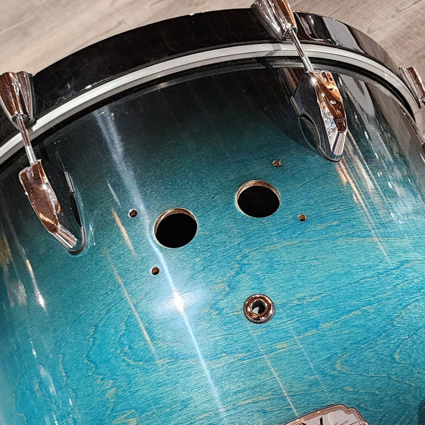 Used Pearl Session Select Birch 4pc Drum Set Blue Burst - Good - Drum Center Of Portsmouth