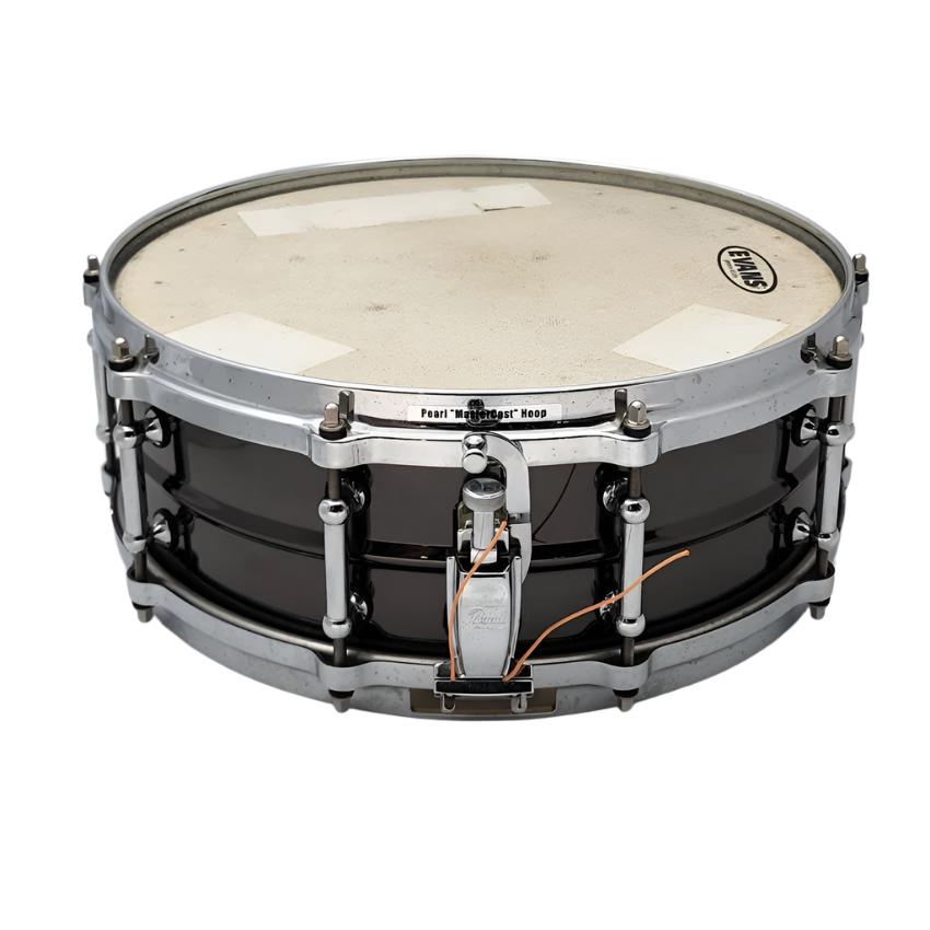 Used Pearl Sensitone Classic Brass Snare Drum 14x5.5 w/Tube Lugs - Good - Drum Center Of Portsmouth
