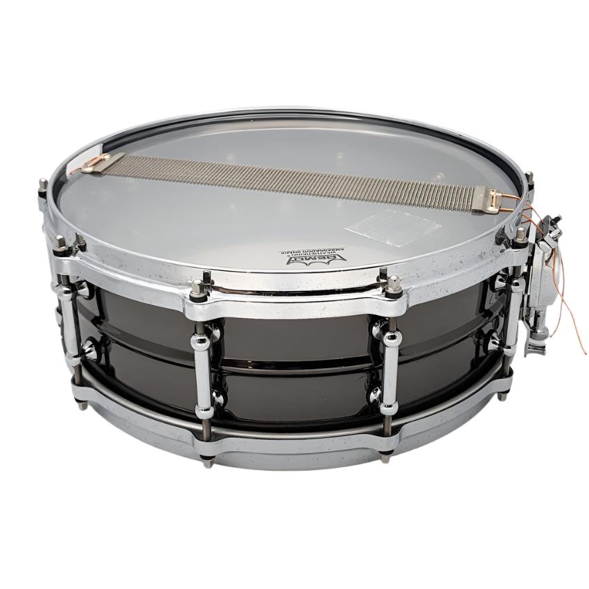 Used Pearl Sensitone Classic Brass Snare Drum 14x5.5 w/Tube Lugs - Good - Drum Center Of Portsmouth