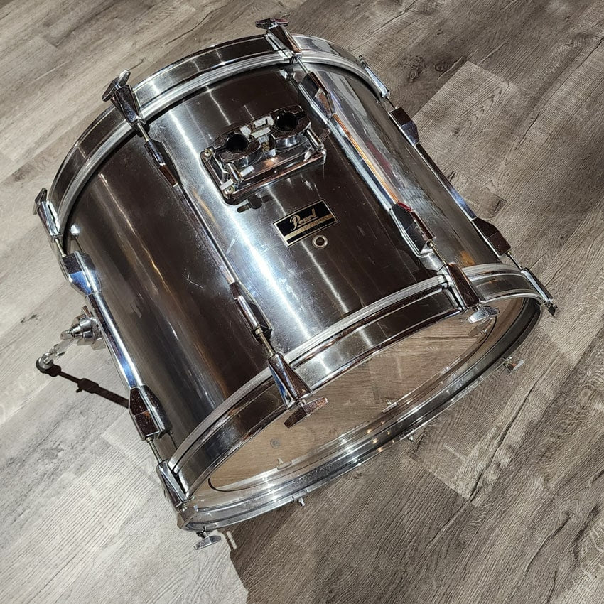 Used Pearl Export 6pc Drum Set Smoky Chrome '80s-Era - Good - Drum Center Of Portsmouth