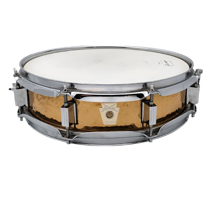 Used Ludwig Bronze Hammered Piccolo Snare Drum 13x3.5 - Very Good - Drum Center Of Portsmouth