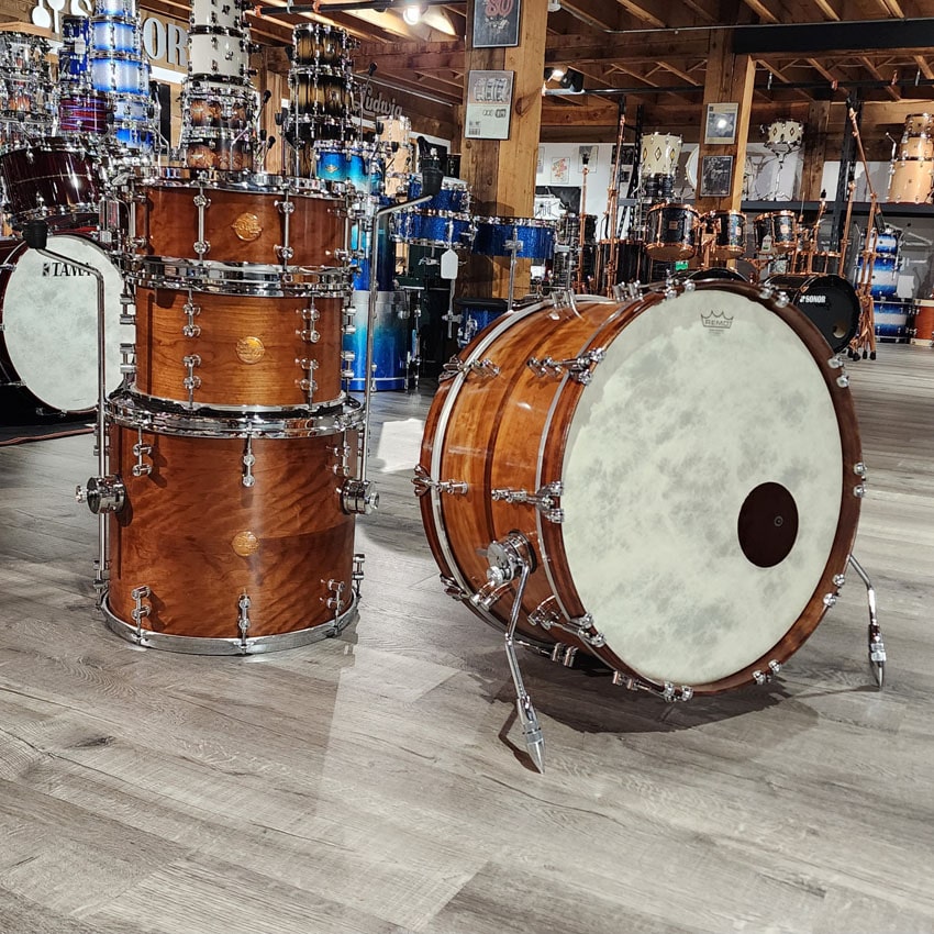 Used Doc Sweeney 4pc Drum Set Solid Ply Rosewood/Cherry - Very Good - Drum Center Of Portsmouth
