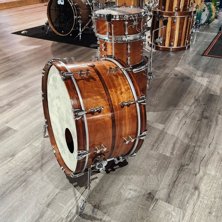 Used Doc Sweeney 4pc Drum Set Solid Ply Rosewood/Cherry - Very Good - Drum Center Of Portsmouth