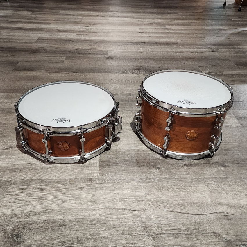 Used Doc Sweeney 4pc Drum Set Solid Ply Rosewood/Cherry - Very Good - Drum Center Of Portsmouth
