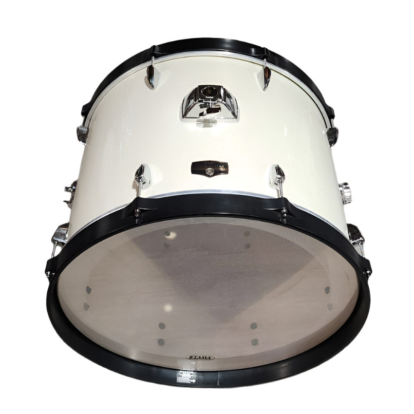 Used Tama Imperialstar Bass Drum 22x16 Vintage White Sparkle - Good - Drum Center Of Portsmouth