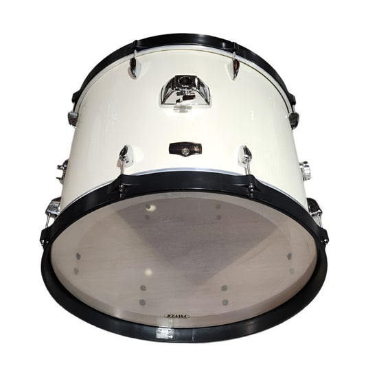 Used Tama Imperialstar Bass Drum 22x16 Vintage White Sparkle - Good - Drum Center Of Portsmouth