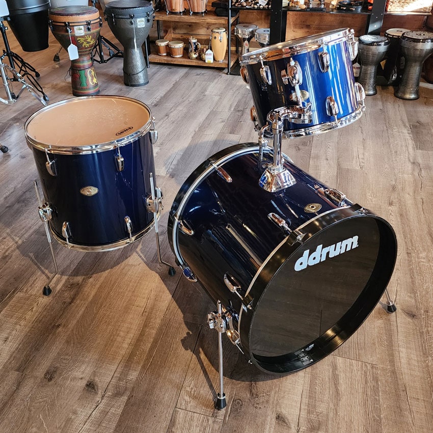 Used Tama Swingstar 3pc Drum Set Dark Blue - Fair - Drum Center Of Portsmouth
