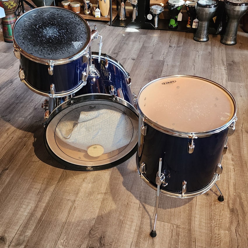 Used Tama Swingstar 3pc Drum Set Dark Blue - Fair - Drum Center Of Portsmouth