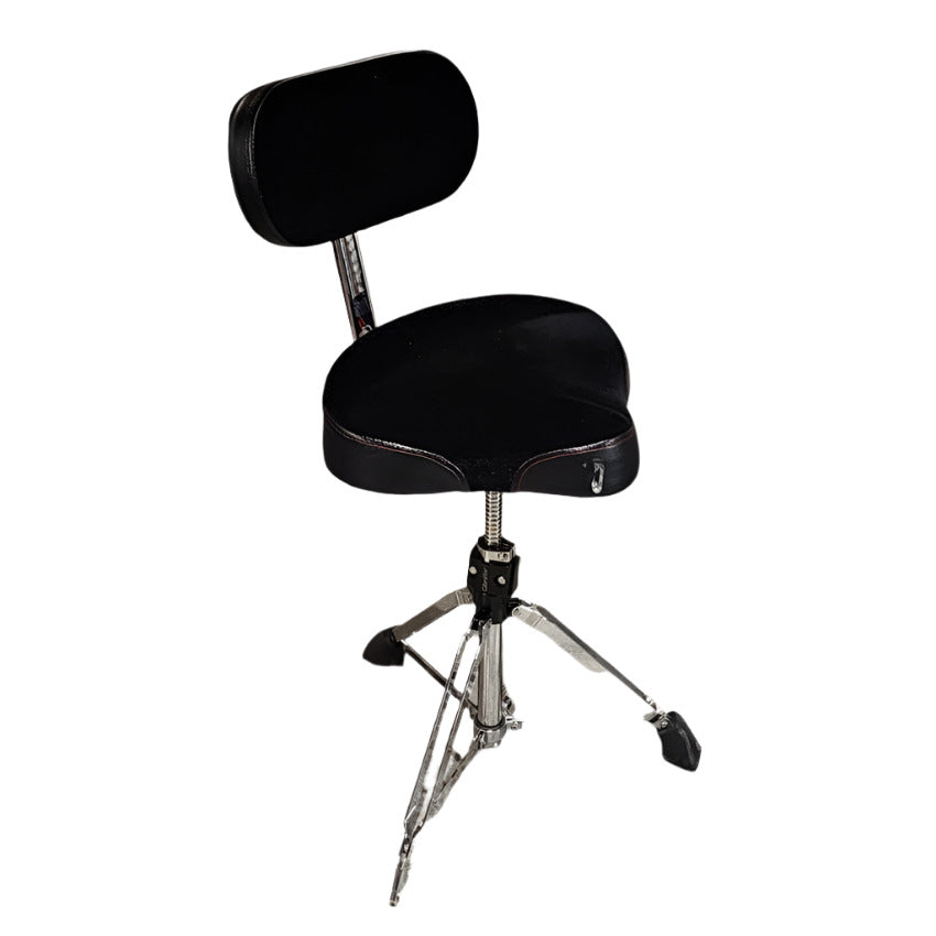 Used Gibraltar Heavy Duty Saddle Throne w/Backrest - Fair - Drum Center Of Portsmouth