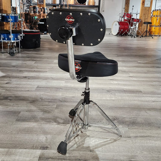 Used Gibraltar Heavy Duty Saddle Throne w/Backrest - Fair - Drum Center Of Portsmouth