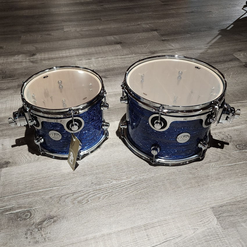 Used DW Design 4pc Drum Set Limited Edition Royal Strata - Fair - Drum Center Of Portsmouth