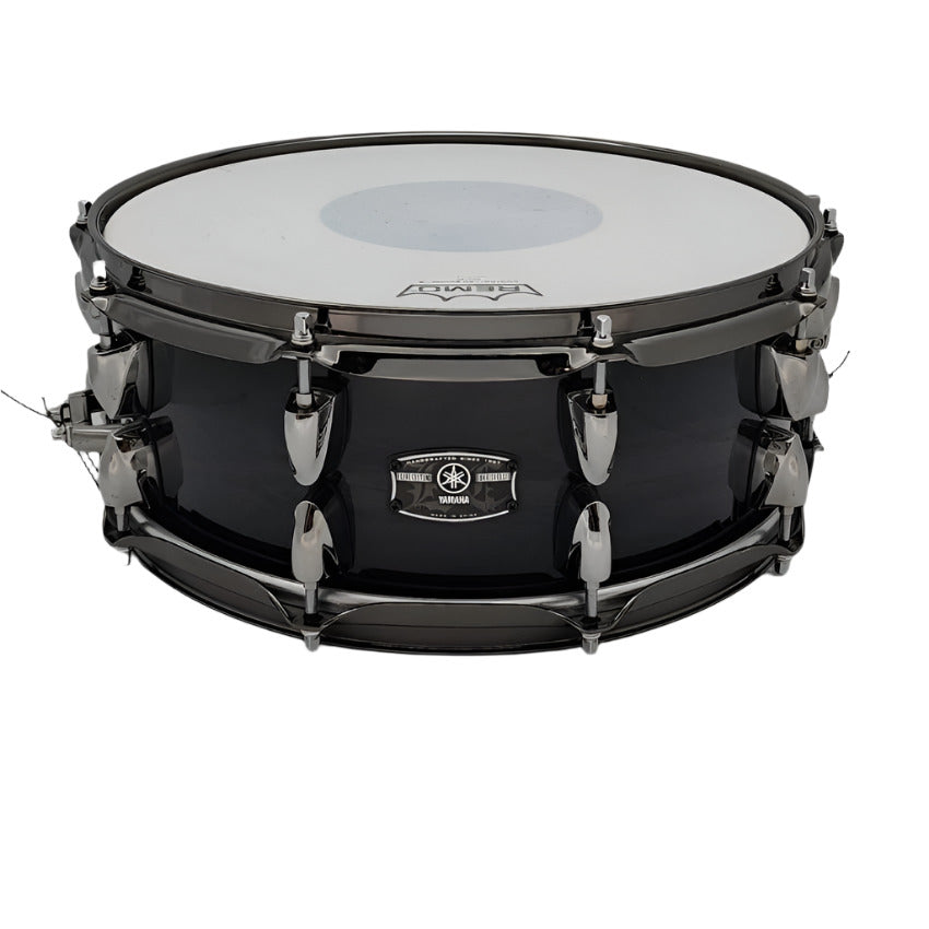 Used Yamaha Live Custom Oak Snare Drum 14x5 Black Shadow Sunburst - Drum Center Of Portsmouth