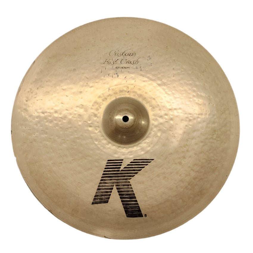 Used Zildjian K Custom Dark Fast Crash Cymbal 17" - Good - Drum Center Of Portsmouth