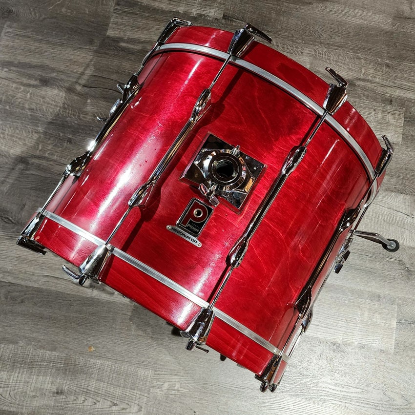 Used Vintage 1980s Premier Resonator 4pc Drum Set Red Lacquer - Very Good - Drum Center Of Portsmouth