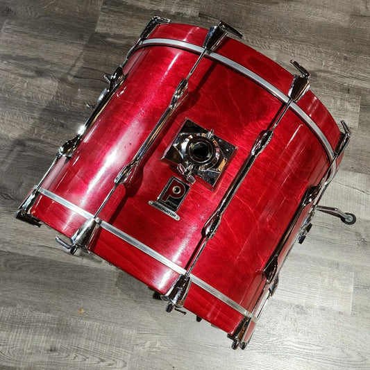 Used Vintage 1980s Premier Resonator 4pc Drum Set Red Lacquer - Very Good - Drum Center Of Portsmouth