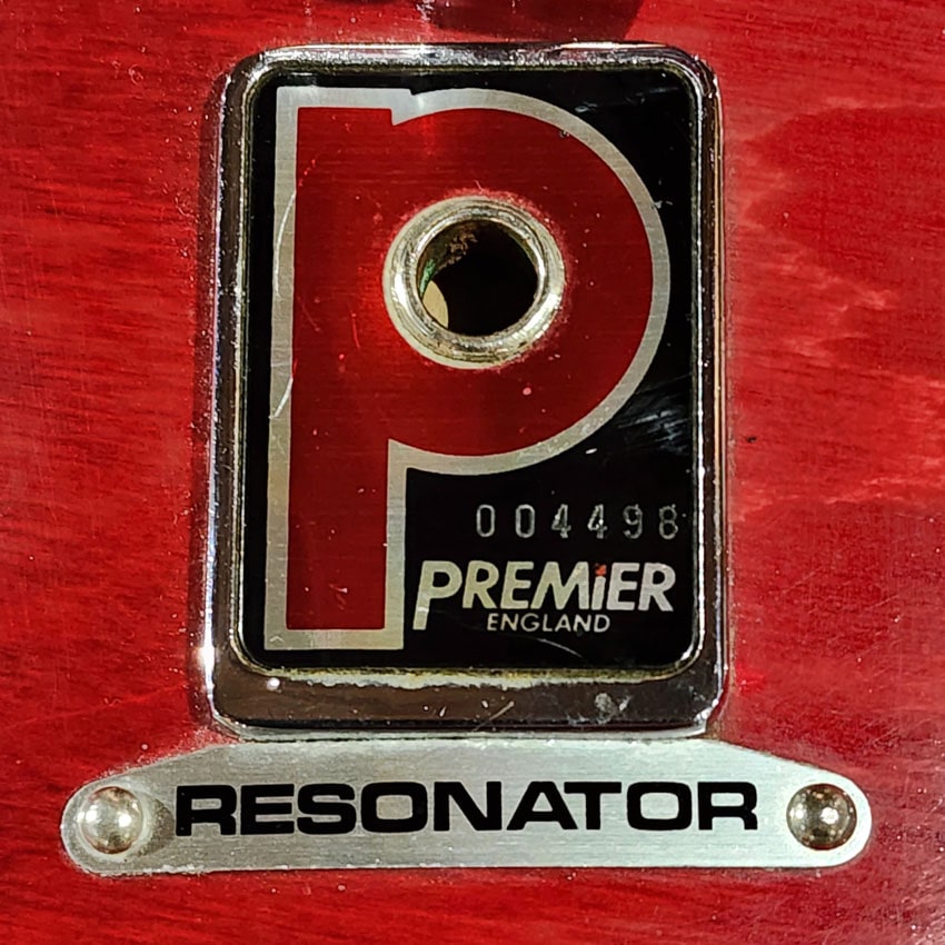 Used Vintage 1980s Premier Resonator 4pc Drum Set Red Lacquer - Very Good - Drum Center Of Portsmouth