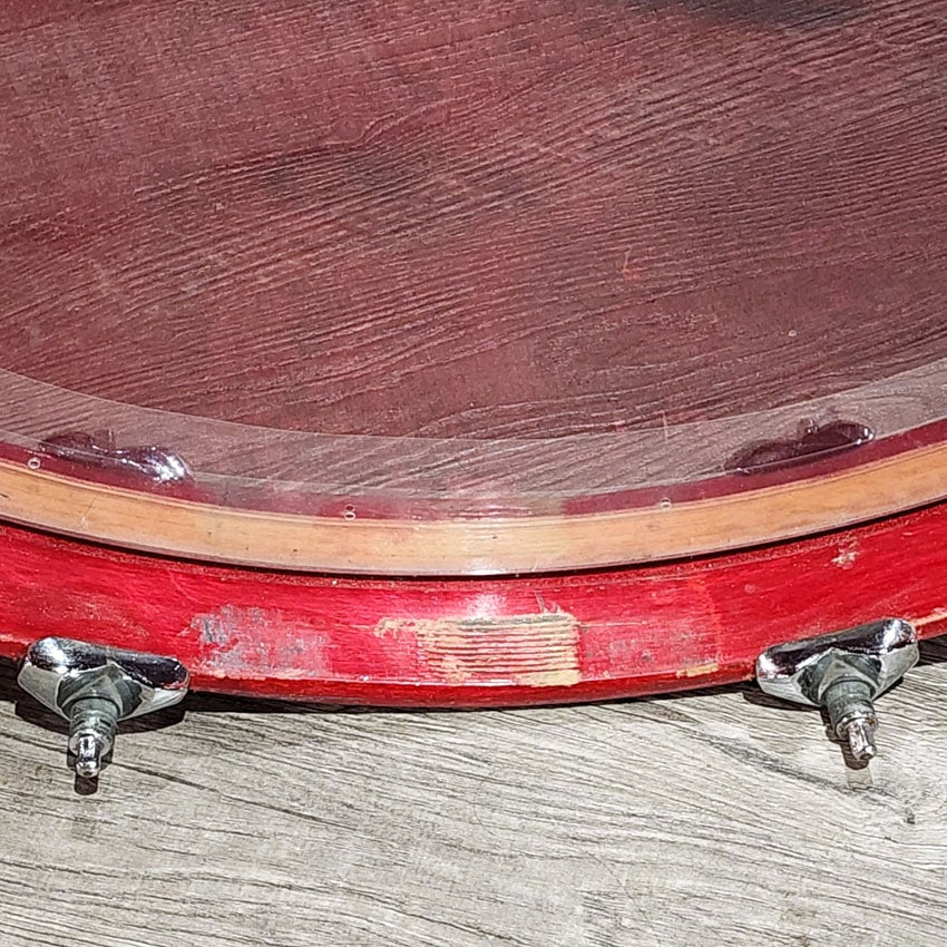 Used Vintage 1980s Premier Resonator 4pc Drum Set Red Lacquer - Very Good - Drum Center Of Portsmouth