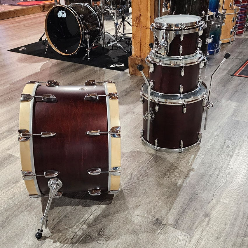Used Gretsch Brooklyn Drum Set 4pc Satin Walnut - Very Good - Drum Center Of Portsmouth
