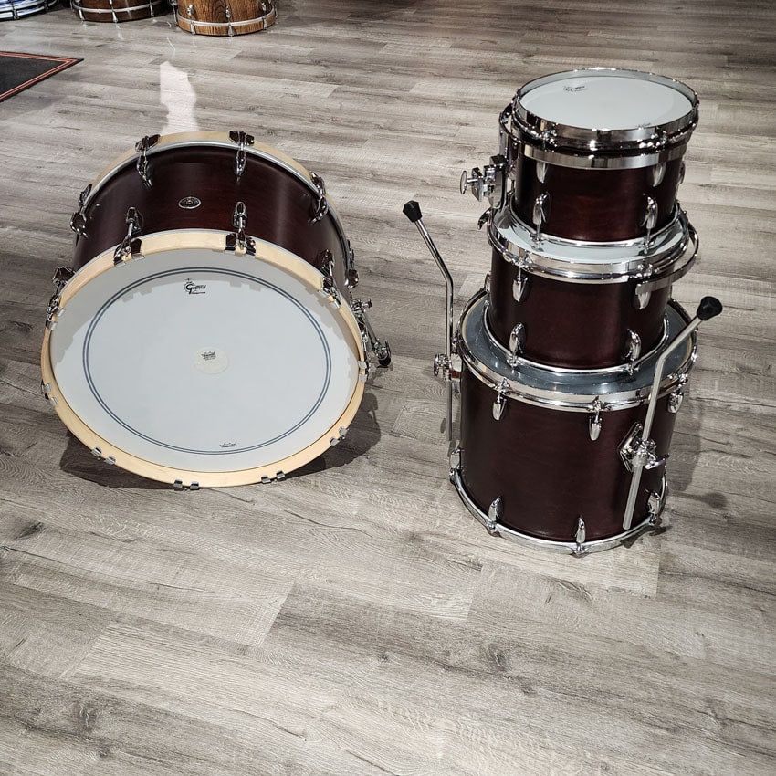Used Gretsch Brooklyn Drum Set 4pc Satin Walnut - Very Good - Drum Center Of Portsmouth
