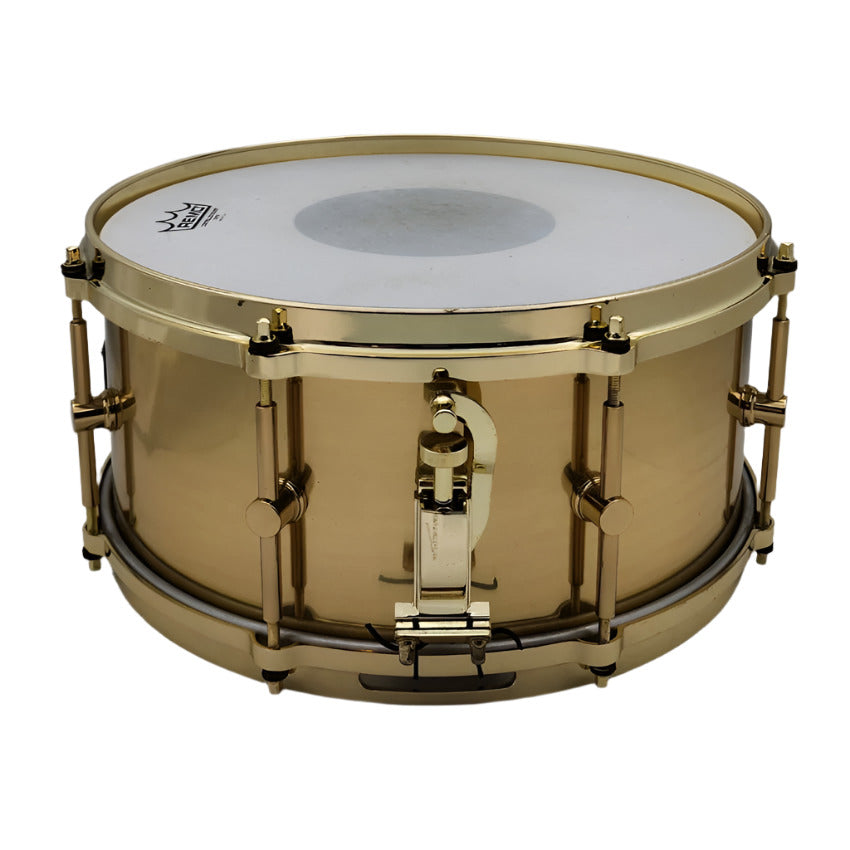 Used Canopus "The Brass" Snare Drum 14x6.5 w/Brass DC Hoops - Very Good - Drum Center Of Portsmouth