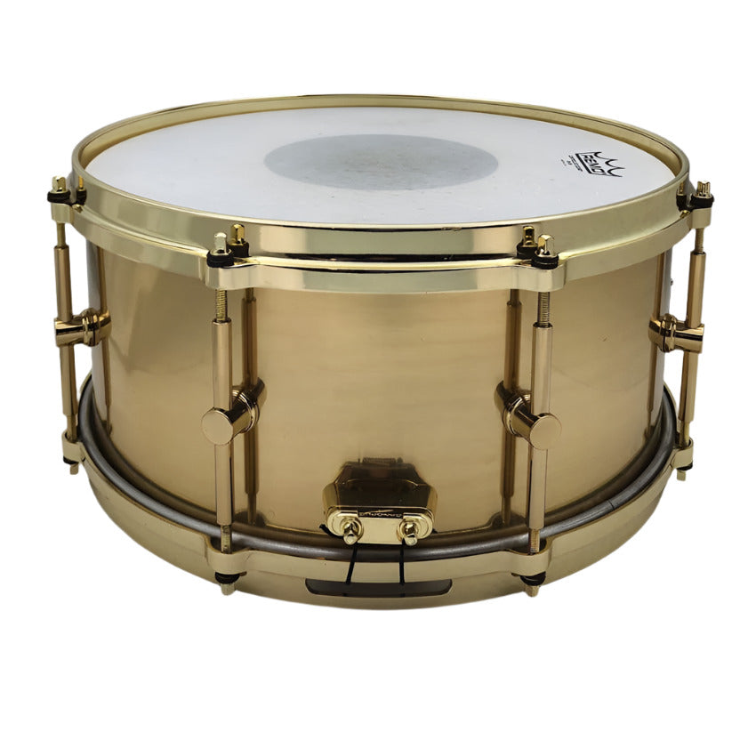 Used Canopus "The Brass" Snare Drum 14x6.5 w/Brass DC Hoops - Very Good - Drum Center Of Portsmouth