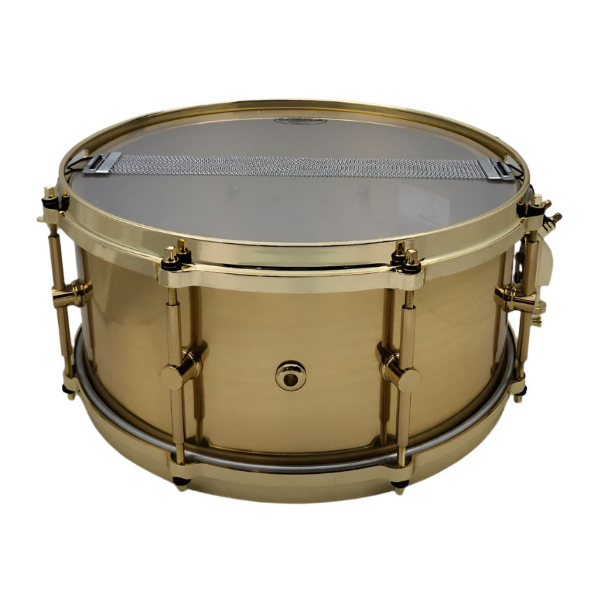 Used Canopus "The Brass" Snare Drum 14x6.5 w/Brass DC Hoops - Very Good - Drum Center Of Portsmouth