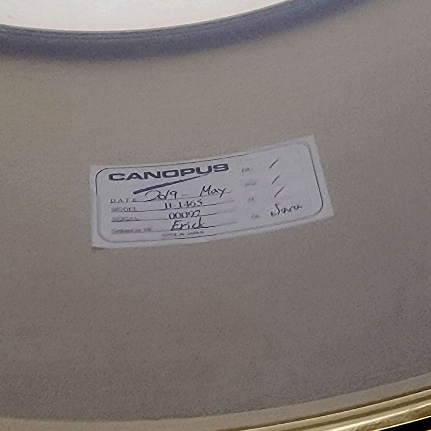 Used Canopus "The Brass" Snare Drum 14x6.5 w/Brass DC Hoops - Very Good - Drum Center Of Portsmouth