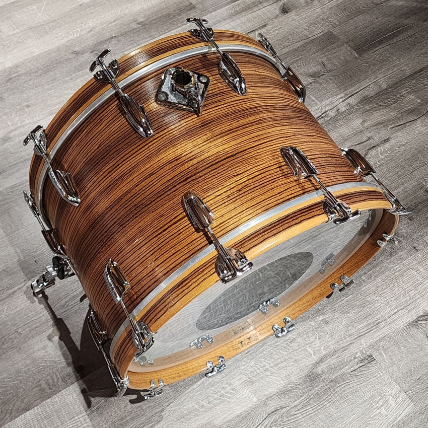 Used Premier Power House 5pc Drum Set Zebrawood Wrap - Good - Drum Center Of Portsmouth