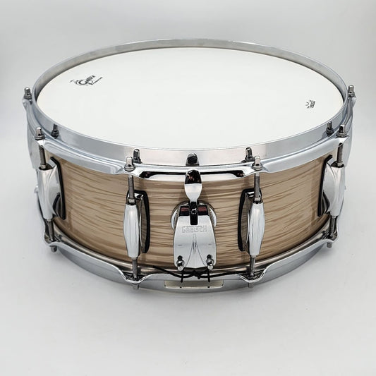 Used Gretsch Brooklyn Creme Oyster Snare Drum 14x5.5 - Excellent - Drum Center Of Portsmouth
