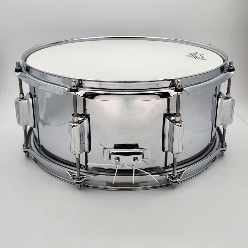 Used Rogers Powertone Steel Snare Drum 14x6.5 - Excellent - Drum Center Of Portsmouth