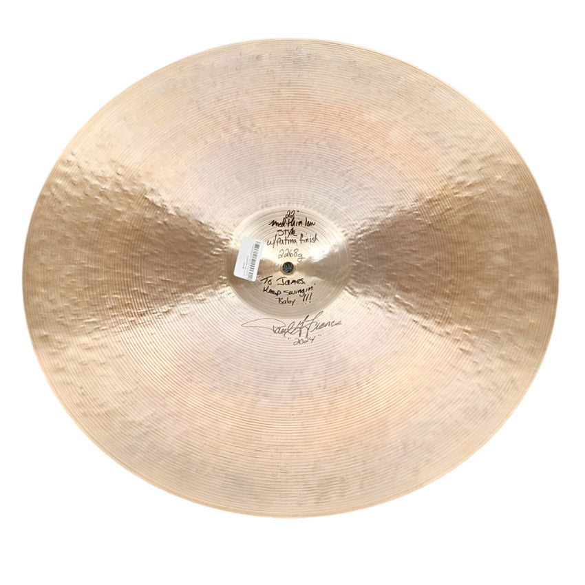 Used Royal Cymbals Cymbal Craftsman Ride Cymbal 22" 2268 grams - Excellent - Drum Center Of Portsmouth
