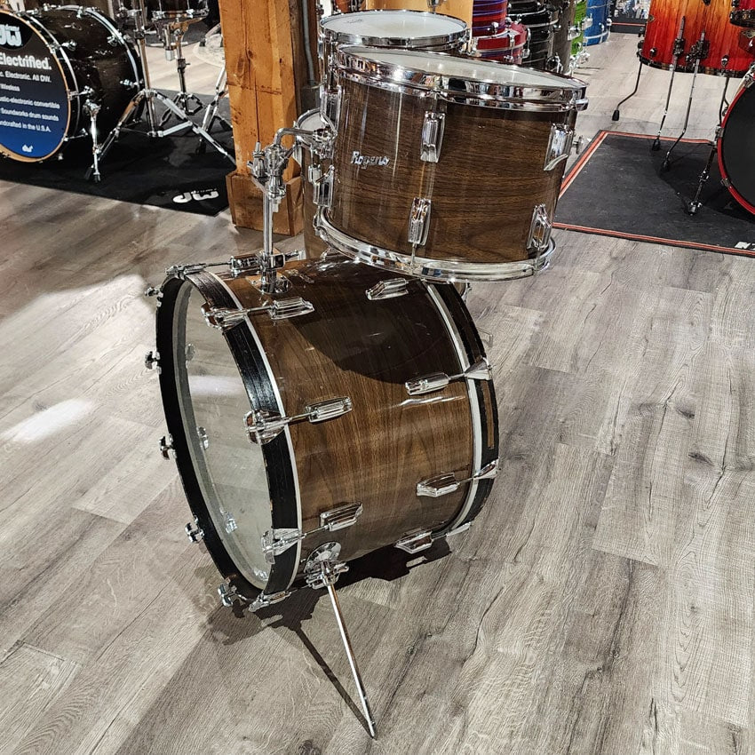 Used Vintage Rogers PowerTone 4pc Drum Set New Mahogany - Fair - Drum Center Of Portsmouth