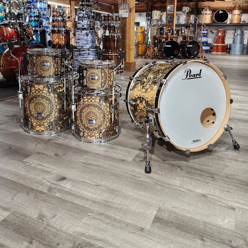 Used Pearl Masters Maple Complete 5pc Drum Set Cain & Abel - Very Good - Drum Center Of Portsmouth