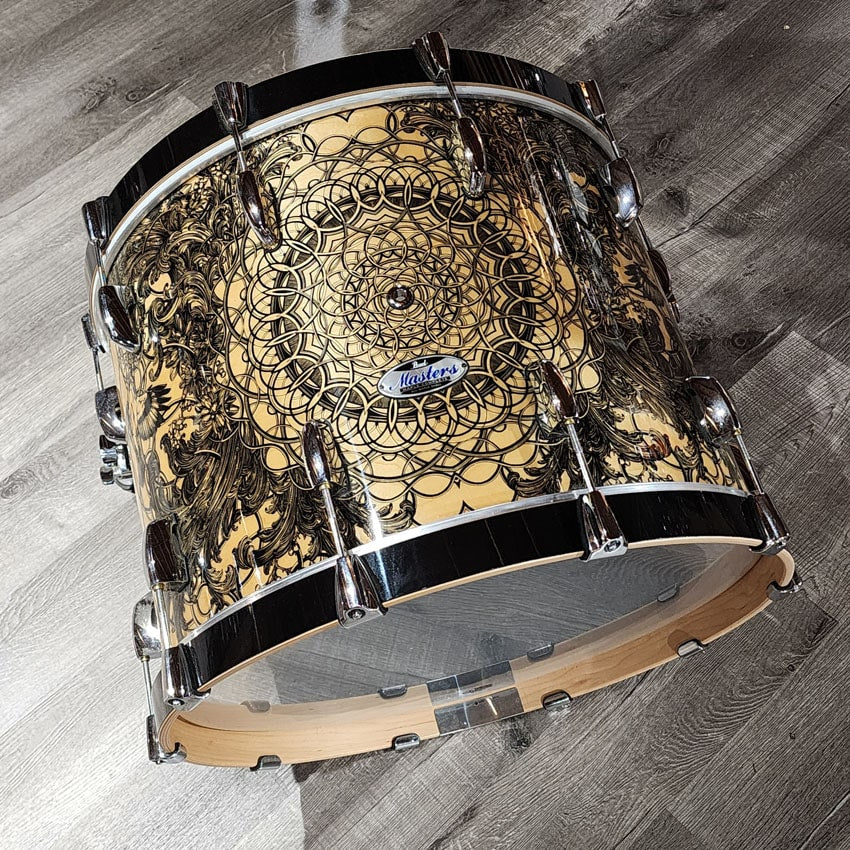 Used Pearl Masters Maple Complete 5pc Drum Set Cain & Abel - Very Good - Drum Center Of Portsmouth