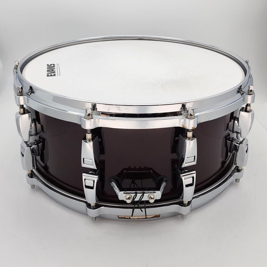 Used Yamaha Absolute Hybrid Maple Snare Drum 14x6 Classic Walnut - Very Good - Drum Center Of Portsmouth