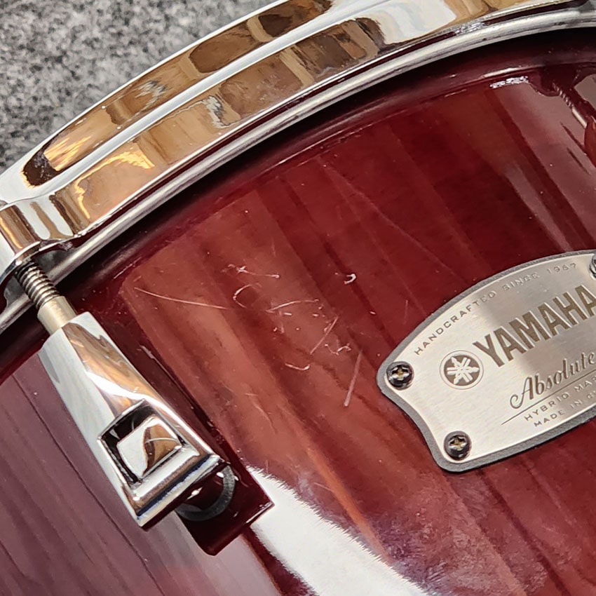 Used Yamaha Absolute Hybrid Maple 5pc Drum Set Classic Walnut - Very Good - Drum Center Of Portsmouth