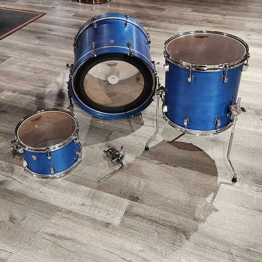 Used Ludwig Neusonic Drum Set Satin Royal Blue Finish - Excellent - Drum Center Of Portsmouth